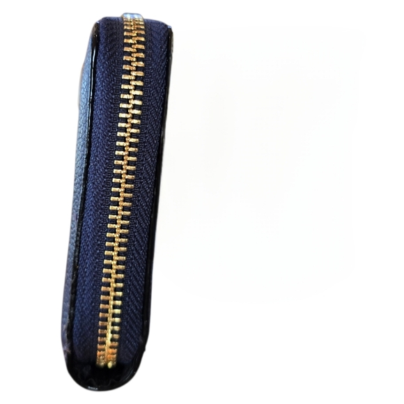 Victoria's Secret Midnight Blue Faux Leather Zip Around Wallet Organizer - Picture 6 of 13